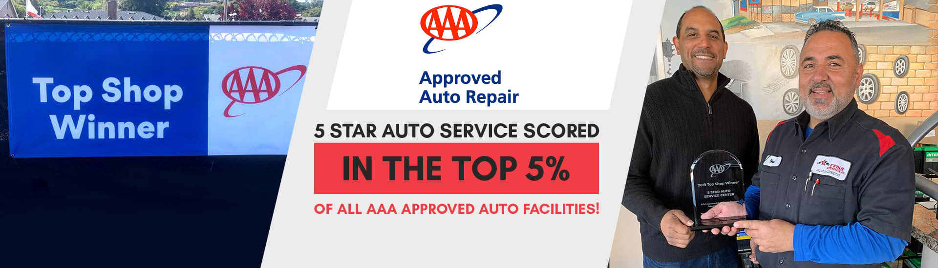 AAA Top Shop Winner | 5 Star Auto Service Inc.